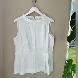 Brooks brothers white poplin top NWT